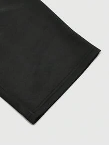 Manfinity EMRG Men's Sweatpants, One-Piece Set, Elastic Waistband, Functional Pockets On Both Sides, Loose Straight Version, Fluorescent Color, "Religious Cross" Pattern With "Realistic Face" Pattern, Showing Bold Personalized, On, Can Be Worn At Home Or Outdoors, Suitable For Young Casual Sports, Daily Commuting, Back To School And Vacation, The First Choice For Gifts For Boyfriends And Husbands, Couples' Wear Y2k Clothes Men Graphic Pants Graphic Sweat Pants Men Streetwear - Black - View 7