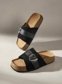 Solecia Sandalias de plataforma de mujer de verano Happy Mary, Estilo retro de moda casual