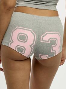 SUMWON WOMEN Mikrofaser-Retro-Boxershorts mit hoher Taille, Kompression, für Training, Laufen, Tanz, Feuchtigkeitsableitend, schnelltrocknend, Aktivbekleidung