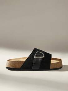 Solecia Sandalias de plataforma de mujer de verano Happy Mary, Estilo retro de moda casual