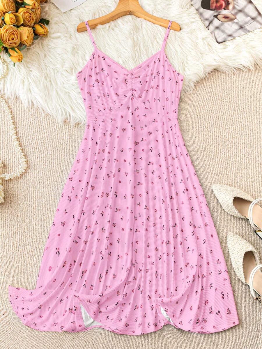 SHEIN LUNE Plus Size Sleeveless Summer Dress, Fashion - Multicolor - View 1