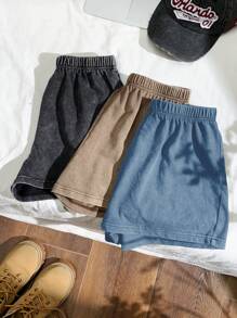 Comfortcana Pantalones cortos casuales de talla grande para mujer con cintura elástica y estampado de flores de nieve, verano