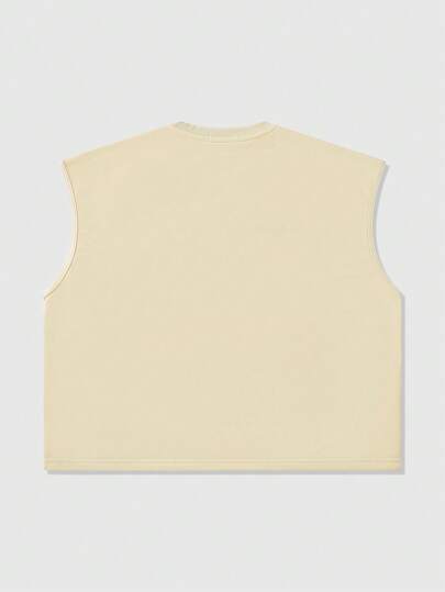 Street Life Camiseta de tirantes suelta y corta con gráfico de boxeo para hombres