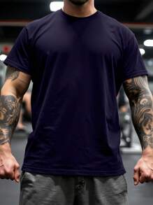 Manfinity Sport Corelite Men's Sports Short Sleeve T-Shirt, Fashionable For Summer