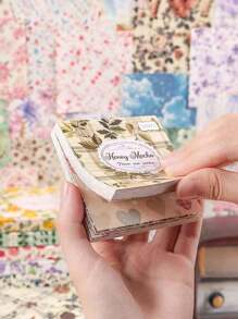 SHEIN 1 Book / 100 Sheets Of Classic Decorative Paper, 6 Styles, 100 Unique Designs, Back To School Supplies, Suitable For Scrapbooking, Journaling, Crafts, Memos And Origami, General Stationery, Makes A Perfect Small Gift