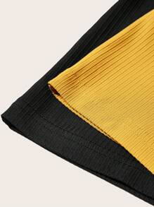 SHEIN SXY 2 Packs Women's Summer Casual Solid Color Sleeveless Jumpsuit - Yellow - View 4