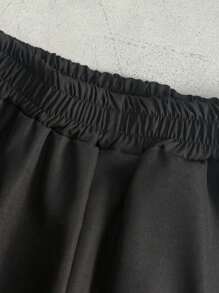 Genkimix Kids 1pc Boys' Black Casual Multi-Pocket Workwear Style Cargo Shorts, Spring/Summer - Black - View 3