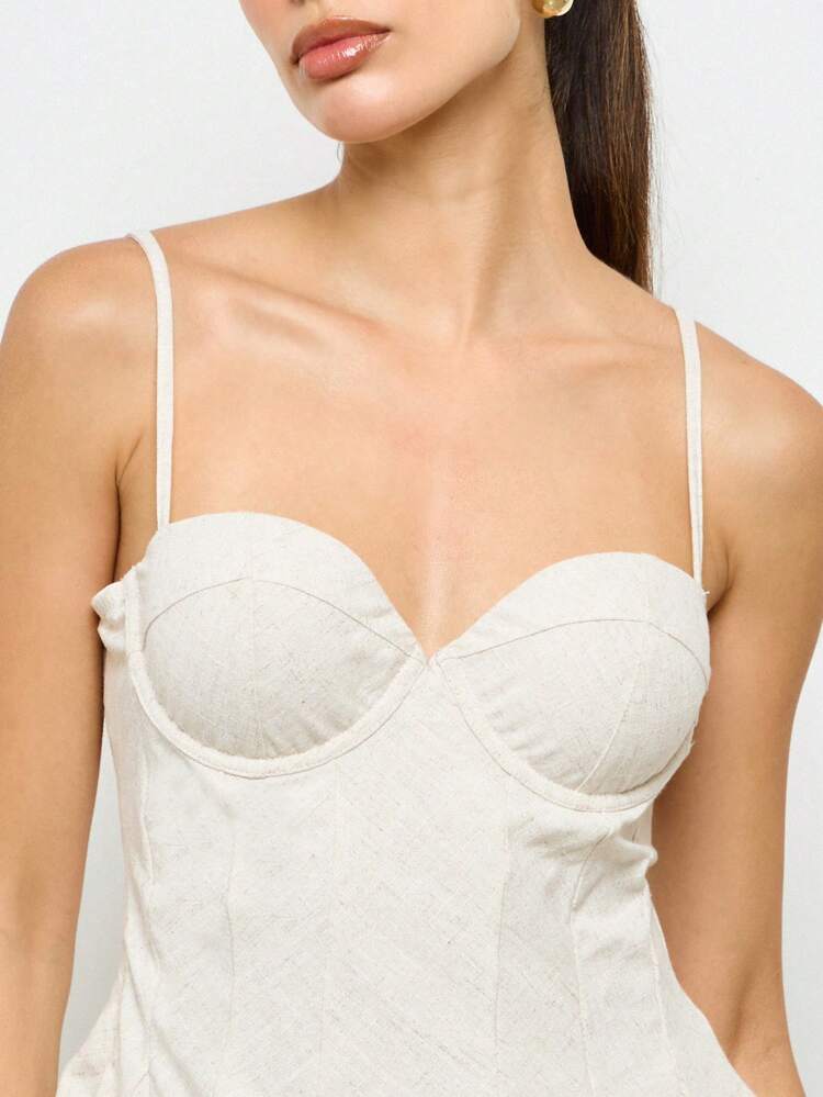 Structured Boned Bustier Corset Cami Top