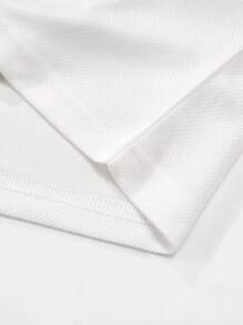 Manfinity EMRG Men Short Sleeve Letter Print Simple T-Shirt And Pants Set,Men Tracksuit,Men Two Pieces Outfits,Men Clothes,Boyfriend Gift Y2k Clothes Men Y2k Jersey - Coffee Brown - View 6