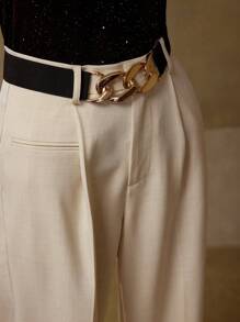 MOTF PREMIUM Pantaloni con pince e cintura