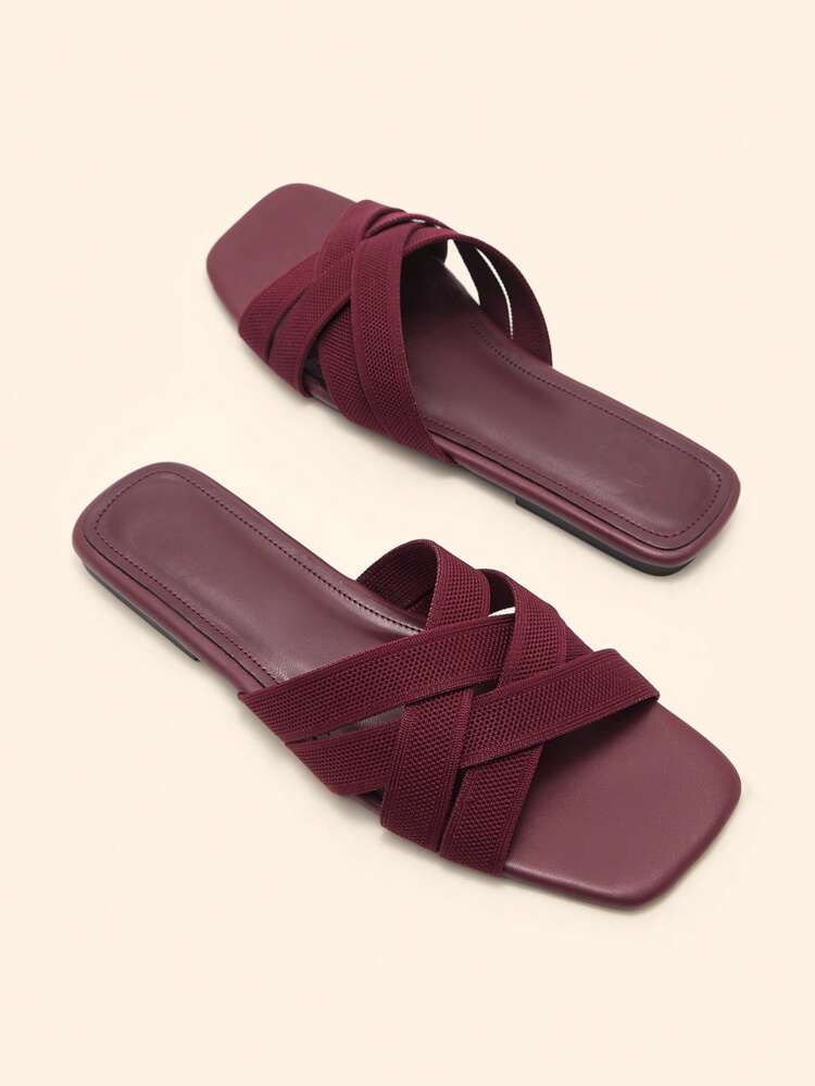 CUCCOO BASICS Summer Casual Versatile Simple Flat Sandals For Christmas Spring Shoes