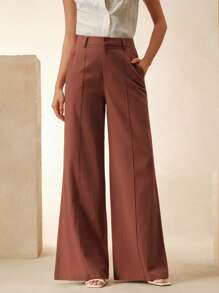 Anewsta Pantaloni versatili e casual moderni di , con effetto lino, adatti per primavera, estate, festival e laurea, per donne