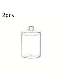 SHEIN Basic living Cleaning Swab Storage Box(Plastic Material)  ,Suitable For Dresser Storage, Bathroom Storage, Desk Storage, Etc