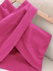 Travachic 女士夏季休闲纯色露背交叉吊带背心