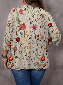 EMERY ROSE 大码女式休闲简约全印花轻便夹克