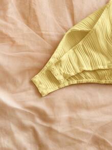 Soleia Bộ đồ liền thân Bandeau trang trí hình sao biển thon gọn cho nữ, thích hợp cho bãi biển, ngày lễ, hẹn hò, trà chiều, lễ hội âm nhạc, phong cách Boho, mùa xuân/hè - Màu Mù tạt vàng - Xem 7