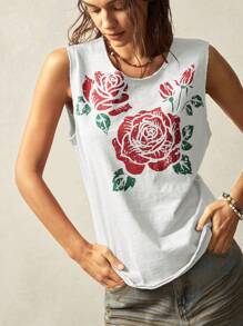 Bohemela Solid Color Knitted Round Neck Sleeveless Fitted Wash Top For Women - Multicolor - View 5
