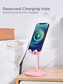 1pc Little Rabbit Cell Phone Stand, Adjustable Phone Holer For Desk, Computer Office Desk Accessories Durable, Ease Of Use, Giftable, Versatile - Multicolor - View 7