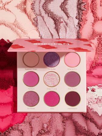 SHEGLAM Love Candy Palette 9-Clolor Shimmer Metallic Matte Eyeshadow Palette Shiny Pink Dusty Mauve. อายแชโดว์เนื้อแมทต์ผสมเม็ดสีแน่นสุดๆ Styling Eyeshadowpink Eyeshadow แบรนด์ ความงาม เครื่องสำอาง สำหรับผู้หญิงและสาว ๆ สมบูรณ์แบบสำหรับฤดูใบไม้ร่วงและฤดูหนาว เหมาะสำหรับ Y2K แฟชั่นหรูหรา เหมาะสำหรับวันเกิด ของขวัญ ปาร์ตี้ พร้อมแล้ว สีที่ดีที่สุด