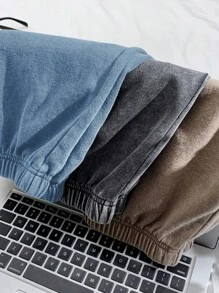 Comfortcana Pantalones cortos casuales de talla grande para mujer con cintura elástica y estampado de flores de nieve, verano
