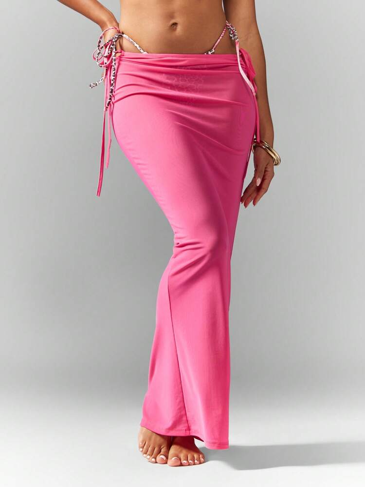 MISSGUIDED Tie Side Maxi Sarong Wrap Skirt｜MISSGUIDED