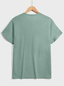 RueChic 男士休闲棕榈树印花短袖 T 恤