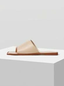 MOTF PREMIUM SANDALIAS PLANAS DE PUNTA CUADRADA