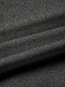 SHEIN LUNE 纯色休闲长袖 T 恤，舒适百搭时尚女士上衣，适合居家和户外穿着 - 深灰色 - 查看 6