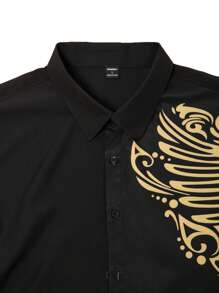Manfinity AFTRDRK Camisa de manga larga para hombre, de moda para el verano