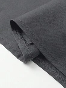EMERY ROSE Falda larga de unicolor talla grande para uso casual y de oficina, falda maxi de otoño - Gris Oscuro - Ver 6