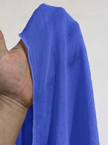 Slaydiva 2pcs Basic Casual Long Cover Up Set, Plus Size For Summer Beach Vacation - Royal Blue - View 6