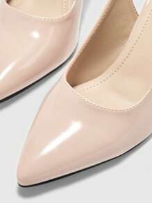 CUCCOO BIZCHIC Giày cao gót đế xuồng mũi nhọn màu hồng quai sau thoải mái, thanh lịch cho nữ - Hồng - Xem 7