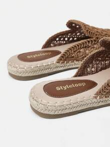 Styleloop Women's Flat Slip-On Shoes, Boho, Retro American, Bohemian, Western Style, Suitable For Vacation, Music Festival, Party