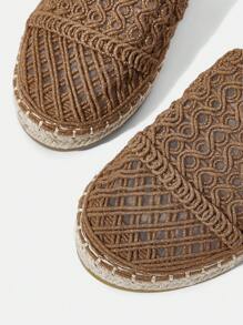 Styleloop Women's Flat Slip-On Shoes, Boho, Retro American, Bohemian, Western Style, Suitable For Vacation, Music Festival, Party