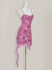 SHEIN ICON Vestido mini estampado para mujer, de moda para el verano - Multicolor - Ver 9