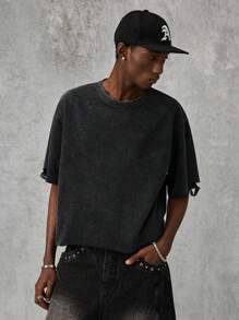 AXEPEAK 3件装纯色休闲圆领短袖T恤，夏季T恤 - 彩色 - 查看 3