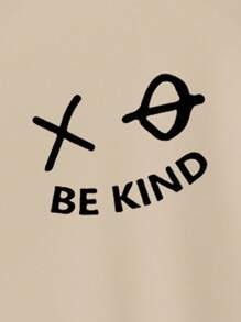 Chiquease 可爱熊数码印花女士休闲短袖 T 恤，舒适百搭，适合日常穿着 - 卡其色 - 查看 6