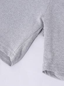 Sparklyn 2 件青少年女孩纯色重叠腰修身短裤，休闲夏季日常健身短裤，可内穿或外穿