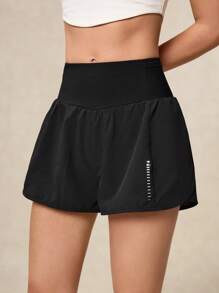 OutZeal Woman Breathable Tech Fabric Sweat Wicking Pocket Tummy Control Running Shorts