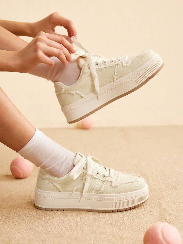 CUCCOO EASI Spring New Fashion Women's Breathable Casual Sneakers, All-Match Slip-Resistant Sports Shoes Tainers
