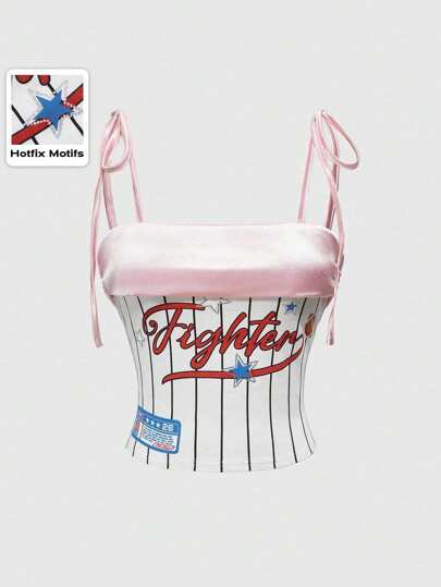 Kawaii Sports Top With Ballet, Football And Molecular Design, 2 In 1