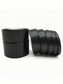 SHEIN 1 条缎带（22 米/卷），双面缎带用于 DIY 玫瑰装饰、礼品包装 - 婚礼派对蝴蝶结丝带用于桌椅装饰、花门、礼品盒、蛋糕装饰、服装配饰、编织，营造优雅的节日气氛，蝴蝶结丝带（0.6/1/1.5/2/2.5/4/5 厘米宽） - 黑色 - 查看 3