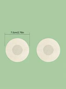 SHEIN 50 Pairs 7cm Disposable Invisible Round Double Eyelid Tapes, Suitable For Daily Wear
