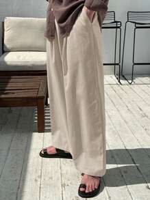 DAZY Spring Solid Apricot Color Men's Pants, Fashionable Suitable For Summer - Apricot - View 3