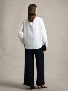 Briarwyn 女士纯色系带长袖优雅办公室衬衫夏季女装毕业典礼优雅女式上衣