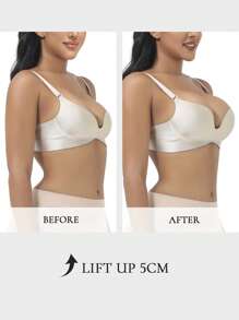 SHEIN 1 par de copas reutilizables de silicona para senos, adecuado para usar en verano
