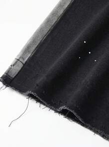 ROMWE MEN Grunge Punk Pantalones vaqueros de moda para hombre, adecuados para el verano