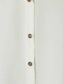 SHEIN Clasi مجموعة من قطعتين للنساء، قميص بدون أكمام أحادي الصدر باللون الأحادي والتنورة القصيرة المكسرة، طقم كاجوال