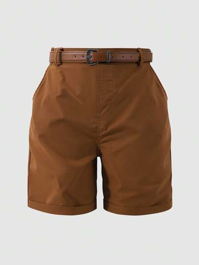 Shorts cómodos y versátiles tejidos para uso casual urbano, apropiados para niños y niñas a la moda, vacaciones, verano y viajes