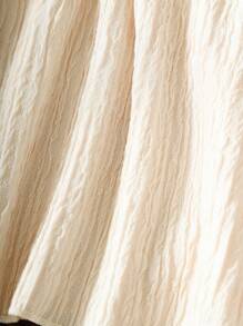 SHEIN Vintaside Kids 2 件套女童夏季服装，可爱印花短袖上衣和可爱印花长裤，欧美风格 - 卡其色 - 查看 4